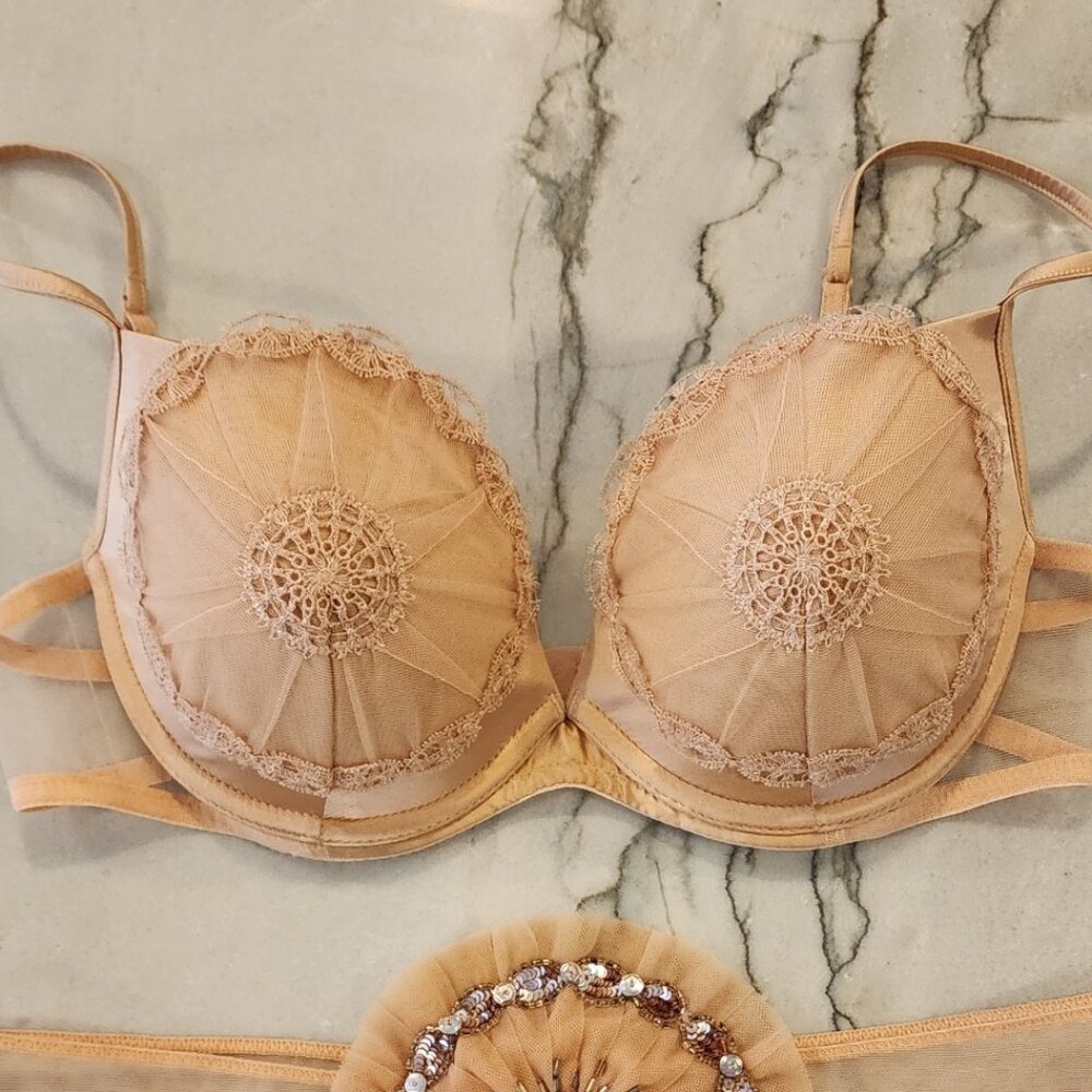 La Perla Black Label Java Dancer Bra In Nude, Siz… - image 5